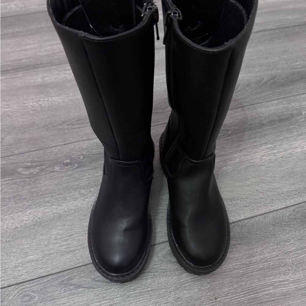 Girl’s Black Knee-High Boots